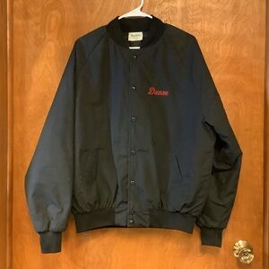 Vintage 90s Poplins Workwear Quilted Lined Bomber Jacket XL / Made in USA